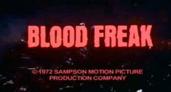 The 1972 exploitation flick Blood Freak probably won't be getting a Criterion edition anytime soon.